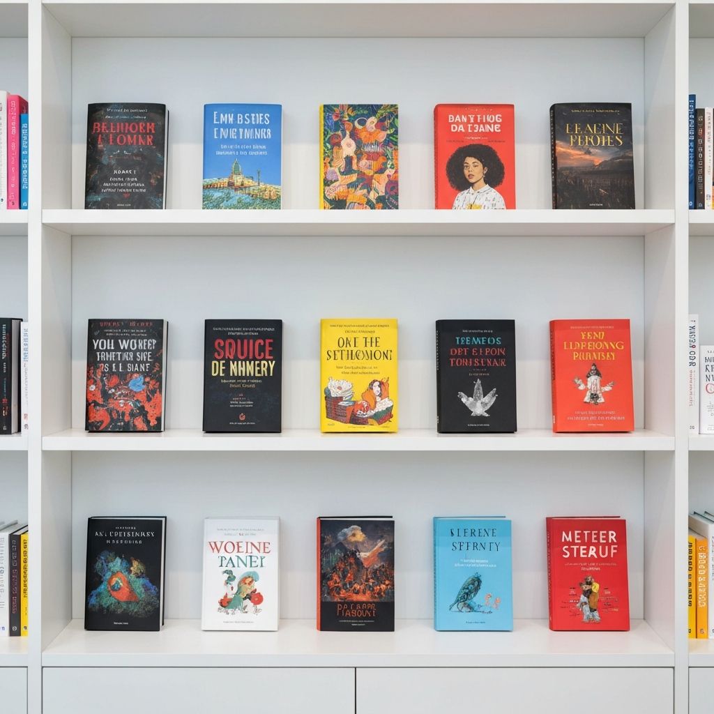 Bestselling books display